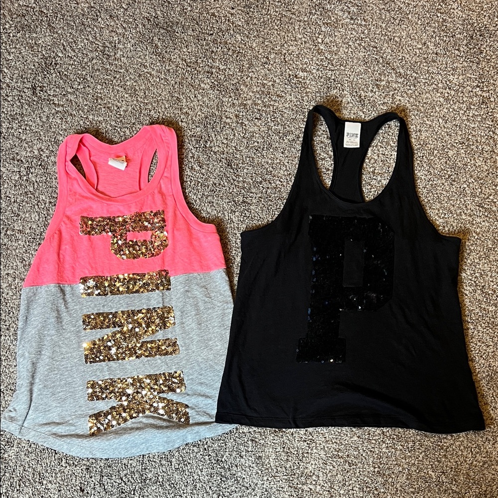 PINK Victoria's Secret muscle tanks